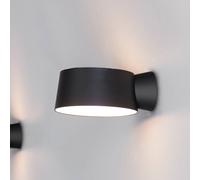 LOOM DESIGN Aplique de pared LED Cookie negro aluminio Ø 15 cm EC:EPREL:1774725