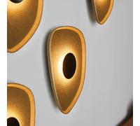 LOOM DESIGN Aplique de pared LED Cozy, amarillo, fieltro, 40 x 31 cm EC:EPREL:2024758