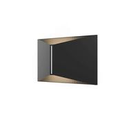 LOOM DESIGN aplique LED para exterior X, negro, IP65, aluminio EC:EPREL:2234899