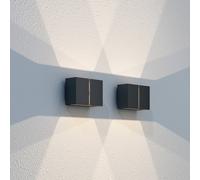 LOOM DESIGN Ask Aplique LED para exterior arriba/abajo negro EC:EPREL:1118271