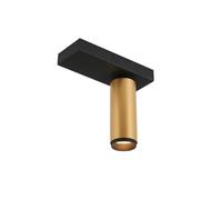LOOM DESIGN plafón LED X-Beam, 1 luz, negro/dorado EC:EPREL:2301296