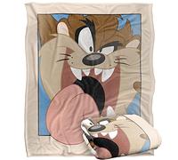 Looney Tunes Taz Closeup Manta súper suave con tacto sedoso - 152 x 127 cm