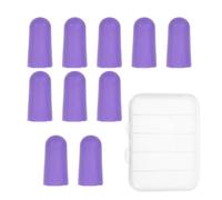 LOORGVEL 10 Piezas Tapones Oídos con Cancelación de Ruido de Espuma Viscoelástica, 10 Unidades Moradas con Estuche de Almacenamiento, Reutilizables para Dormir, Estudiar y Trabajo en
