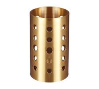 LOPUNER Porta Cubiertos y Escurridor de Acero Inoxidable Drenaje Rápido para Utensilios de Cocina en Casa y Restaurante en Color Dorado
