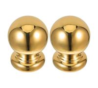 LOPUNER Tapas de Postes de Acero Inoxidable Dorado para Barandilla de Escalera, Decoración Elegante y Moderna, 2 Piezas para Tubos de 32mm en Interiores