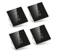 LoraTap - Interruptor de persianas enrollables conectado, interruptor de cortina WiFi, compatible con Alexa Google Home para control de voz, temporizador inteligente motor de pared