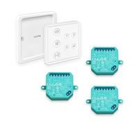 LoraTap Interruptor de Persianas RF de 3 Vías, Mando a Distancia Funciona en Paralelo con Interruptor de Cortina de Pared, 3 Piezas Módulo de Relé Inalámbrico para Persianas 300W