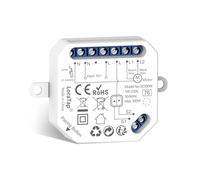 LoraTap Módulo Persiana Smart : Actualiza Persianas Cortinas Estores Enrollables Existentes - App Programación - Control Voz Alexa Google Assistant - WiFi 2,4GHz - Motor AC 4 Cables 300W