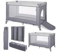 Lorelli Travel Cot Torino Entrada lateral, capazo, colchón plegable, color:plata
