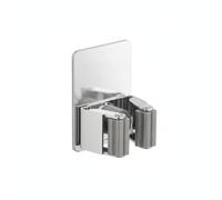 LORVVIXA Soporte de Pared | Para Fregonas Y Escobas, Gancho Multiuso, Acero Inoxidable, Organizador Para Baño, Lavandería, Color Plateado
