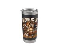 Los libros de Moon Is Up son lectura abierta de búho Vaso térmico de acero inoxidable de doble pared