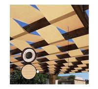 Los ojales ULTRAVIOLETA del bloque de los tamaños múltiples beige paño la sombra tira fáciles instalan(0.9x8m(35.4"x26.2'))