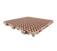 Loseta PVC Reforzada Marrón 33x33x2cm Antihumedad Garajes y almacenes