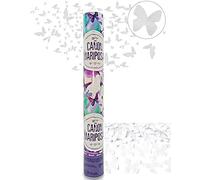 Lote 10 a 50 Cañones Mariposas Lanza Mariposas 40 CM, Confetis, Pétalos para Bodas, Fiestas y Celebraciones (10)