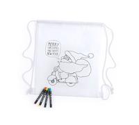 LOTE 20 MOCHILAS PETATE INFANTIL PAPA NOEL - Regalos Navidad Infantiles Niños