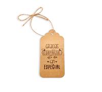 LOTE 40 TARJETAS KRAFT FRASES - Tarjetas Originales para detalles, regalos de Bodas, Comuniones, Eventos, celebraciones