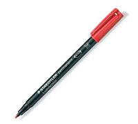 Staedtler Rotulador permanente Lumocolor 317-2 M Rojo, punta media, set de 10 unidades