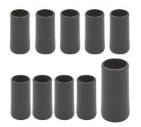 Lote de 10 topes de parada de 40 mm, color gris antracita con arandelas y tornillos para persiana y persiana enrollable, topes de sello - Tapón de protección de persianas enrollables - Fabricación
