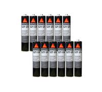 Lote de 12 adhesivos híbridos UV SIKA Sikaflex 521 - Gris claro - 300ml