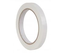 Lote de 12 cintas adhesivas de PVC, 12 mm x 66 m, color blanco, para selladora de bolsas