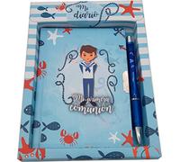 Lote de 12 Sets Diario Y Bolígrafo Mi Primera Comunión NIÑO - Diarios, Libretas para Comuniones. Papelería para comuniones
