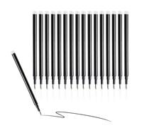 Lote de 16 recambios borrables para bolígrafos Pilot FriXion Ball, 0,7 mm, recambios borrables punta media bolígrafo de gel borrable para Pilot FriXion Ball Clicker Eberhard Faber (negro)