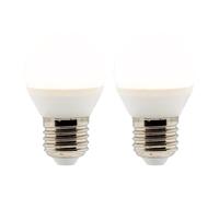 Lote de 2 bombillas LED esférica 5 W E27 400 lm 2700 K