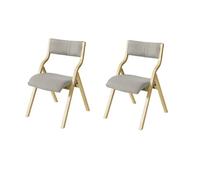 Lote de 2 sillas de madera silla plegable silla de cocina silla de comedor gris 48 x 58 x 78 cm fst40-hgx2 sobuy