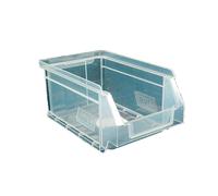 Lote de 24 Gavetas apilables Número 51 (80hx170x100mm) color Azul o Transparente para organización y clasificación de Piezas Pequeñas Marca Tayg Blue and transparent