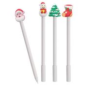 Lote de 24 Set de Bolígrafos Navideños Navidad Papa Noel - regalos, detalles y recuerdos infantiles para niños, cumpleaños, colegios, guarderías, fiestas fin de curso navidad
