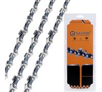 Lote de 3 cadenas de motosierra de 20 cm compatible con Ryobi RY18CS20A