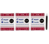 Lote de 3 cajas de 12 cartuchos para Pilot Namiki Capless IC-100, color negro