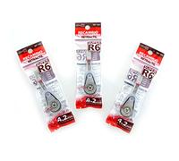 Lote de 3 Recambios de Cinta Correctora R6 de 4.2 mm de Ancho x 6 Metros de Largo - Máxima Calidad - Invisible en Fotocopias - Apta para cualquier otro corrector R6 by Office Box