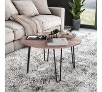Lote de 4 patas hairpin de 2 varillas para mesa, altura 400mm, acero, pintado negro