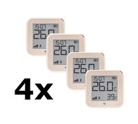 Lote de 4 sensores de temperatura y humedad Shelly H&T Gen.3 - Sensor de temperatura y humedad con Wi-Fi y Bluetooth - en color «Ivory»