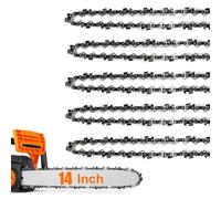 Lote de 5 cadenas de motosierra 35 cm - 3/8″ LP, calibre 0,043″ (1,1 mm), 50 eslabones - Bajo rebote - Compatible Stihl MS 170, MS 180, MSE 170C y otras - Cadena de repuesto