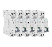 Lote de 5 interruptores eléctricos fase + neutro 10 A
