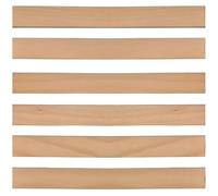 Lote de 6 Lamas 89 cm ancho 38mm 890x38x8 | Para somier cama sofá clic clac BZ | Láminas curvadas 7 capas para recambio, refuerzo resistente | soporte de colchón madera de haya duradera SCM Créations®