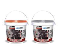 Lote de Rubson Aquablock SL3000 Silicona Líquida teja 1kg, impermeabilizante líquido para prevenir y reparar goteras y humedades + Rubson Aquablock SL3000 Silicona Líquida Gris1kg