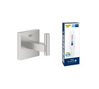 Lote GROHE Start Cube QuickFix - Colgador de baño individual en gris con Adhesivo QuickGlue A1