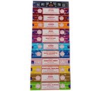 Lote Incienso Satya 12 Paquetes x 12 Gramos Nag Champa | Goloka Agarbathi | Super Hit | Natural | Karma Más Vendidos Varitas de Incienso 100% Original Perfecto Para Regalo Original Mujer y Hombre