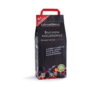 Lotus Parrilla de carbón Madera Haya 2,5 kg. Especialmente Diseñado para los raucharmen Carbón Vegetal Barbacoa/ - Parrilla de Mesa