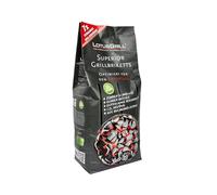 LotusGrill Baldosas BBQ de madera de haya, 3 kg, CO2 neutro, encendido rápido, larga duración, carbón haya (hasta 3 horas de diversión)
