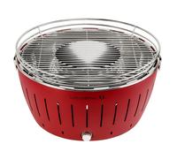 LotusGrill G435 U Barbacoa de sobremesa con ventilador USB, Rojo