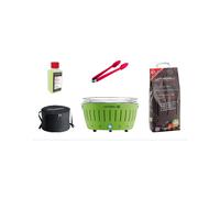 LotusGrill Set Inicial XL Parrilla De Mesa XL Gris Carbón Con USB