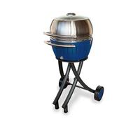 LotusGrill XL juego de parrilla de jardín Limettengrün - Parrilla con tapa XL de acero inoxidable (Azul profundo)