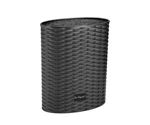 Lou Laguiole 9130 aant01846 Bloque Universal de Cuchillos de Cocina (Polipropileno, 18 x 8 x 23 cm, Color Negro