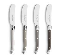 LOU LAGUIOLE TRADITION 4 Cuchillos Mantequeros Inox Y Mango Pp 1,2MM Acero Brillo Fácil de limpiar Reciclable Steel 1.2mm