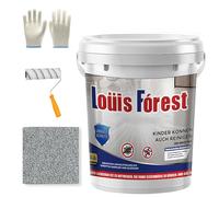 Louis Forest - Pintura epoxi para piso, pintura epoxi para pisos, pintura de piso de arena de color arena de alto brillo, pintura de mármol de alto brillo, revestimiento impermeable y antideslizante a
