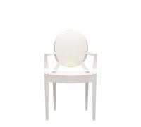 Louis Ghost Silla de Comedor Blanco Brillante